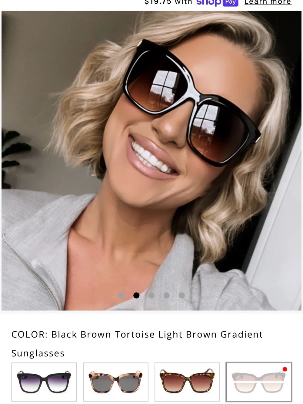 Diff Eyewear Hailey Tortoise with Light Brown Gradient Lenses
